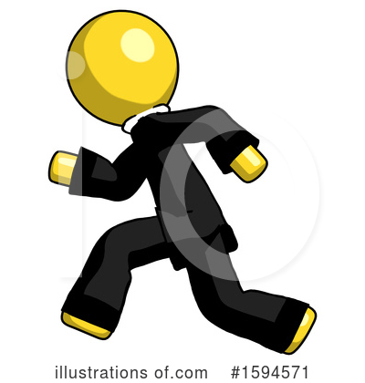 Royalty-Free (RF) Yellow Design Mascot Clipart Illustration by Leo Blanchette - Stock Sample #1594571
