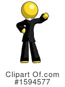 Yellow Design Mascot Clipart #1594577 by Leo Blanchette
