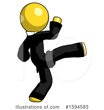 Royalty-Free (RF) Yellow Design Mascot Clipart Illustration by Leo Blanchette - Stock Sample #1594583