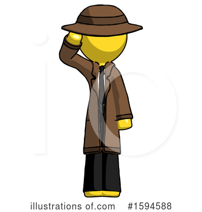Royalty-Free (RF) Yellow Design Mascot Clipart Illustration by Leo Blanchette - Stock Sample #1594588