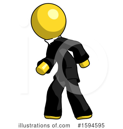 Royalty-Free (RF) Yellow Design Mascot Clipart Illustration by Leo Blanchette - Stock Sample #1594595