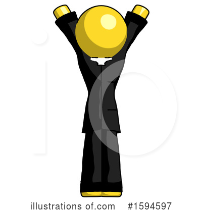 Royalty-Free (RF) Yellow Design Mascot Clipart Illustration by Leo Blanchette - Stock Sample #1594597