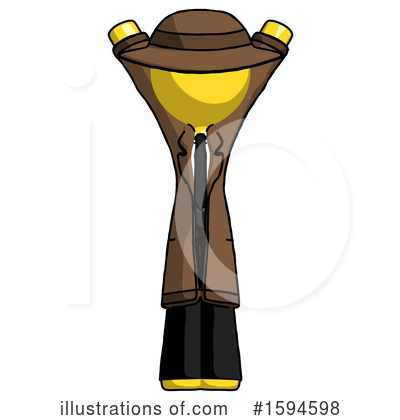 Royalty-Free (RF) Yellow Design Mascot Clipart Illustration by Leo Blanchette - Stock Sample #1594598