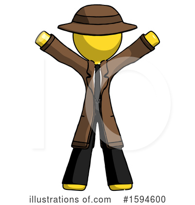 Royalty-Free (RF) Yellow Design Mascot Clipart Illustration by Leo Blanchette - Stock Sample #1594600