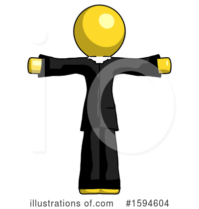 Royalty-Free (RF) Yellow Design Mascot Clipart Illustration by Leo Blanchette - Stock Sample #1594604