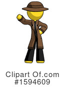 Yellow Design Mascot Clipart #1594609 by Leo Blanchette