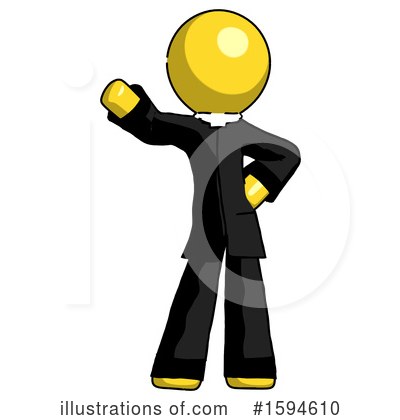 Royalty-Free (RF) Yellow Design Mascot Clipart Illustration by Leo Blanchette - Stock Sample #1594610