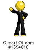 Yellow Design Mascot Clipart #1594610 by Leo Blanchette