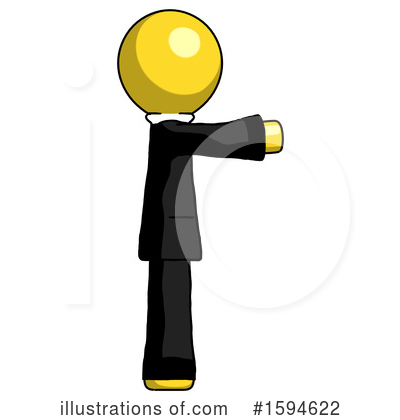 Royalty-Free (RF) Yellow Design Mascot Clipart Illustration by Leo Blanchette - Stock Sample #1594622