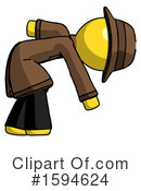 Yellow Design Mascot Clipart #1594624 by Leo Blanchette