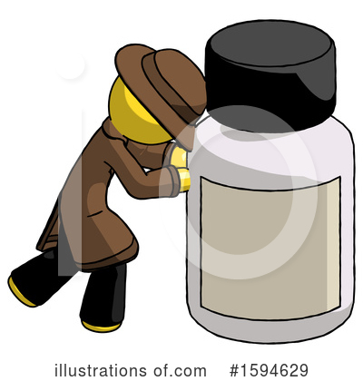 Royalty-Free (RF) Yellow Design Mascot Clipart Illustration by Leo Blanchette - Stock Sample #1594629