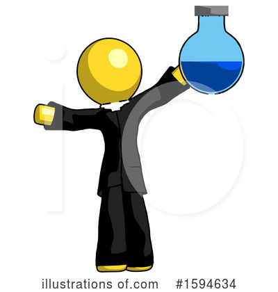 Royalty-Free (RF) Yellow Design Mascot Clipart Illustration by Leo Blanchette - Stock Sample #1594634