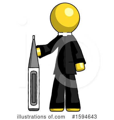 Royalty-Free (RF) Yellow Design Mascot Clipart Illustration by Leo Blanchette - Stock Sample #1594643