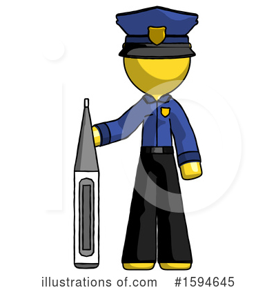 Royalty-Free (RF) Yellow Design Mascot Clipart Illustration by Leo Blanchette - Stock Sample #1594645