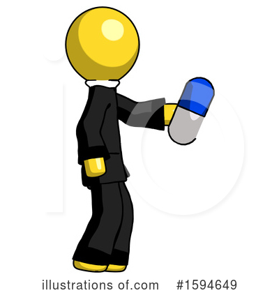 Royalty-Free (RF) Yellow Design Mascot Clipart Illustration by Leo Blanchette - Stock Sample #1594649