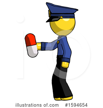 Royalty-Free (RF) Yellow Design Mascot Clipart Illustration by Leo Blanchette - Stock Sample #1594654