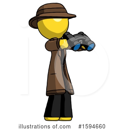 Royalty-Free (RF) Yellow Design Mascot Clipart Illustration by Leo Blanchette - Stock Sample #1594660