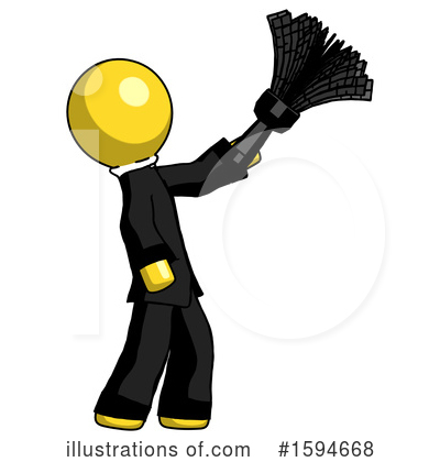 Royalty-Free (RF) Yellow Design Mascot Clipart Illustration by Leo Blanchette - Stock Sample #1594668