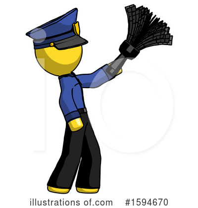 Royalty-Free (RF) Yellow Design Mascot Clipart Illustration by Leo Blanchette - Stock Sample #1594670