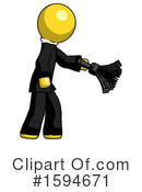 Yellow Design Mascot Clipart #1594671 by Leo Blanchette