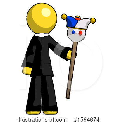 Royalty-Free (RF) Yellow Design Mascot Clipart Illustration by Leo Blanchette - Stock Sample #1594674