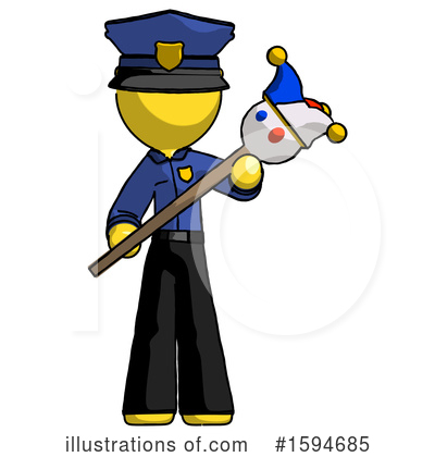 Royalty-Free (RF) Yellow Design Mascot Clipart Illustration by Leo Blanchette - Stock Sample #1594685