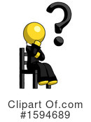 Yellow Design Mascot Clipart #1594689 by Leo Blanchette