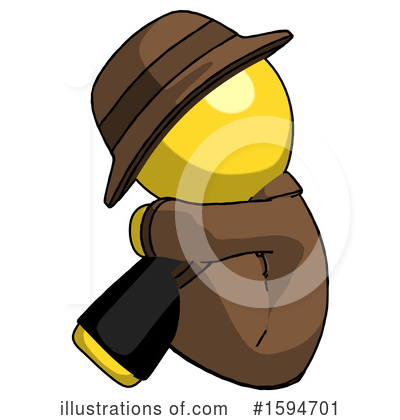 Royalty-Free (RF) Yellow Design Mascot Clipart Illustration by Leo Blanchette - Stock Sample #1594701