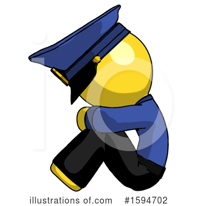 Royalty-Free (RF) Yellow Design Mascot Clipart Illustration by Leo Blanchette - Stock Sample #1594702