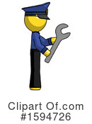 Yellow Design Mascot Clipart #1594726 by Leo Blanchette