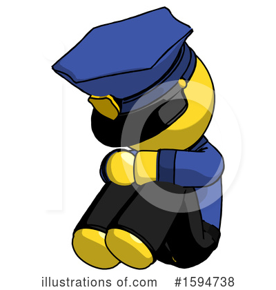 Royalty-Free (RF) Yellow Design Mascot Clipart Illustration by Leo Blanchette - Stock Sample #1594738