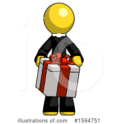 Royalty-Free (RF) Yellow Design Mascot Clipart Illustration by Leo Blanchette - Stock Sample #1594751