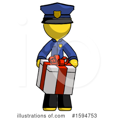 Royalty-Free (RF) Yellow Design Mascot Clipart Illustration by Leo Blanchette - Stock Sample #1594753