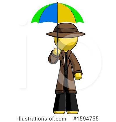 Royalty-Free (RF) Yellow Design Mascot Clipart Illustration by Leo Blanchette - Stock Sample #1594755