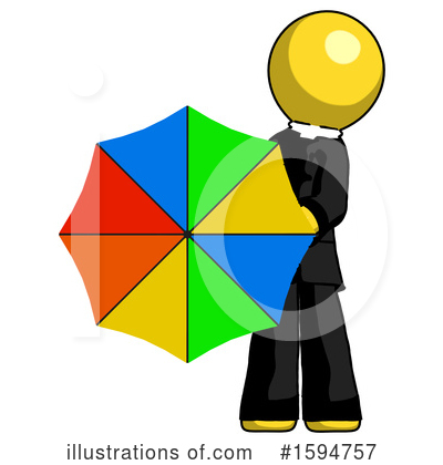 Royalty-Free (RF) Yellow Design Mascot Clipart Illustration by Leo Blanchette - Stock Sample #1594757