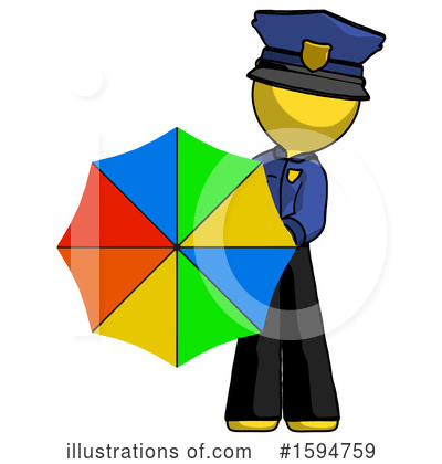 Royalty-Free (RF) Yellow Design Mascot Clipart Illustration by Leo Blanchette - Stock Sample #1594759