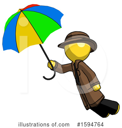Royalty-Free (RF) Yellow Design Mascot Clipart Illustration by Leo Blanchette - Stock Sample #1594764