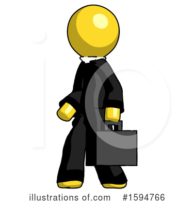 Royalty-Free (RF) Yellow Design Mascot Clipart Illustration by Leo Blanchette - Stock Sample #1594766