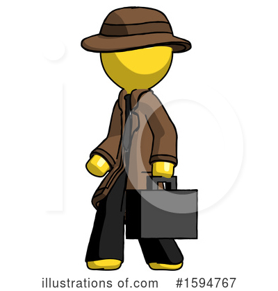 Royalty-Free (RF) Yellow Design Mascot Clipart Illustration by Leo Blanchette - Stock Sample #1594767