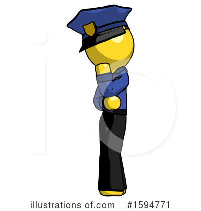 Royalty-Free (RF) Yellow Design Mascot Clipart Illustration by Leo Blanchette - Stock Sample #1594771
