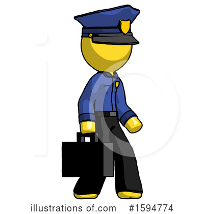 Royalty-Free (RF) Yellow Design Mascot Clipart Illustration by Leo Blanchette - Stock Sample #1594774