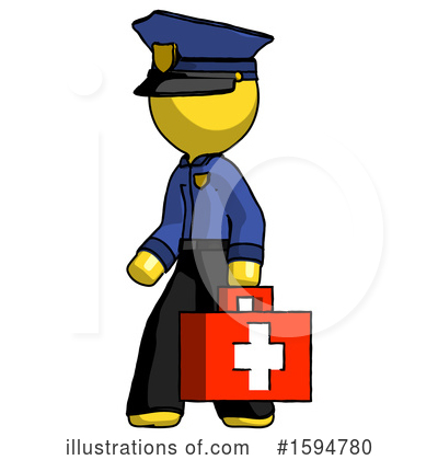 Royalty-Free (RF) Yellow Design Mascot Clipart Illustration by Leo Blanchette - Stock Sample #1594780