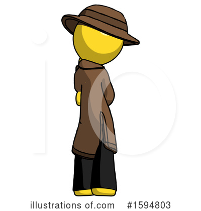 Royalty-Free (RF) Yellow Design Mascot Clipart Illustration by Leo Blanchette - Stock Sample #1594803