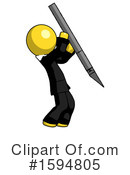 Yellow Design Mascot Clipart #1594805 by Leo Blanchette