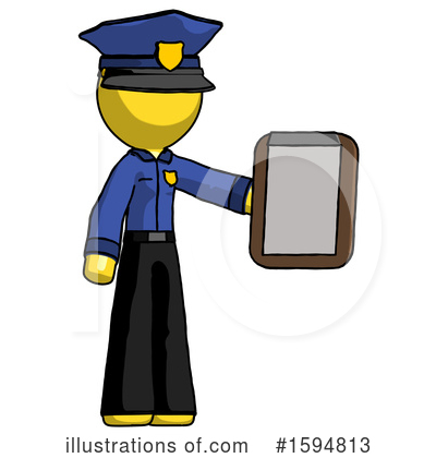 Royalty-Free (RF) Yellow Design Mascot Clipart Illustration by Leo Blanchette - Stock Sample #1594813
