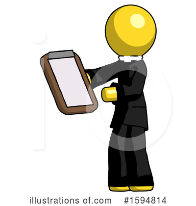 Royalty-Free (RF) Yellow Design Mascot Clipart Illustration by Leo Blanchette - Stock Sample #1594814