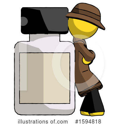 Royalty-Free (RF) Yellow Design Mascot Clipart Illustration by Leo Blanchette - Stock Sample #1594818