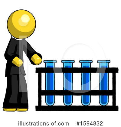 Royalty-Free (RF) Yellow Design Mascot Clipart Illustration by Leo Blanchette - Stock Sample #1594832