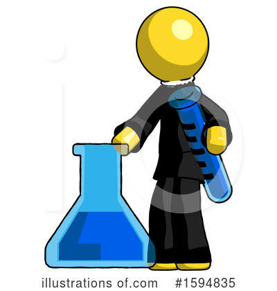 Royalty-Free (RF) Yellow Design Mascot Clipart Illustration by Leo Blanchette - Stock Sample #1594835