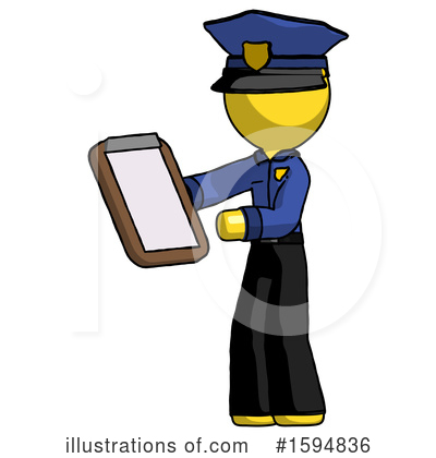 Royalty-Free (RF) Yellow Design Mascot Clipart Illustration by Leo Blanchette - Stock Sample #1594836